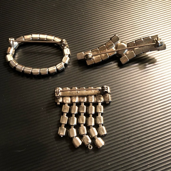 Vintage Rhinestone Pins - Picture 2 of 2